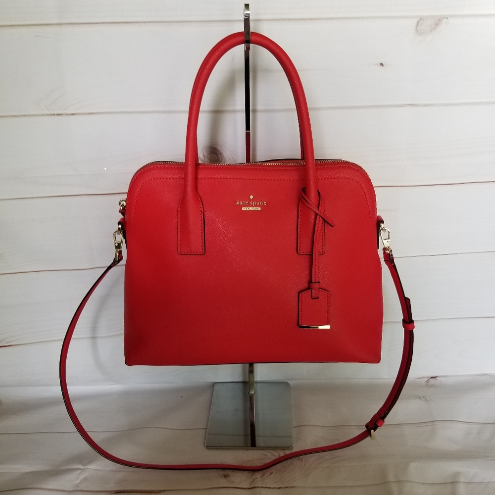 kate spade Red Satchel with Removable Strap